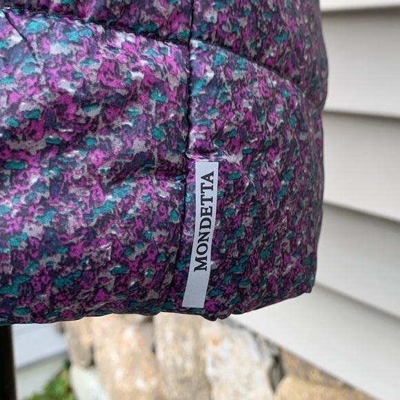 Mondetta Mix Up Charcoal/Tweed Print Puffer Vest - Picture 6 of 16